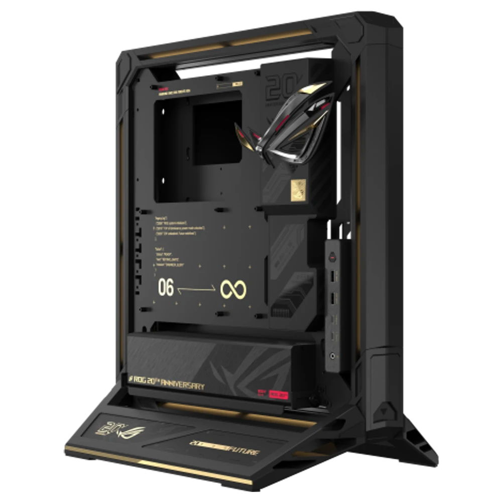 ROG GR20 Edition 20 open-frame anniversary chassis