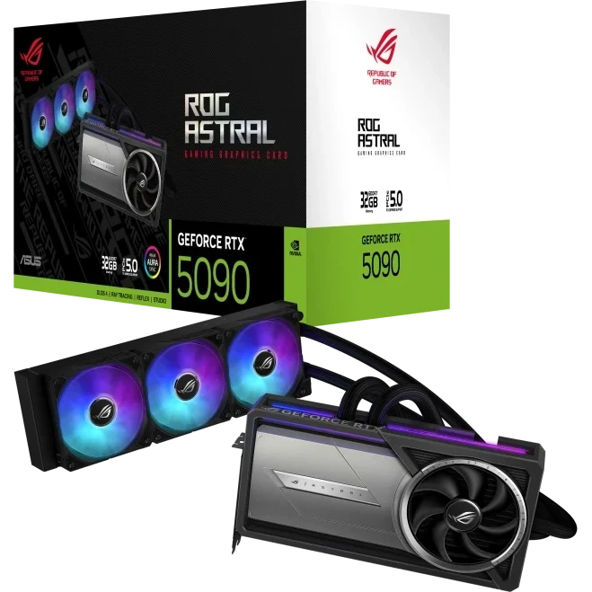 ASUS ROG Astral LC RTX 5090 met 360mm AIO
