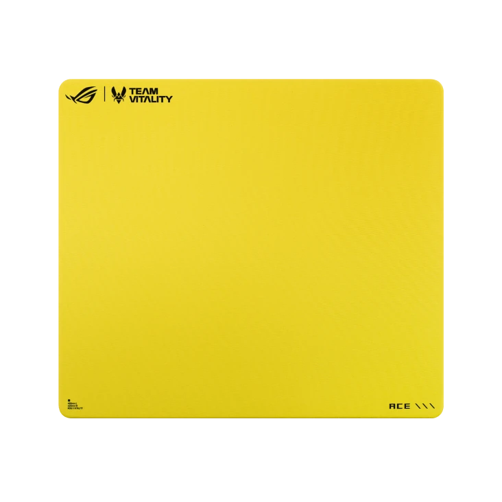 ASUS ROG Hone Control Ace L Vitality Edition mousepad in Team Vitality yellow
