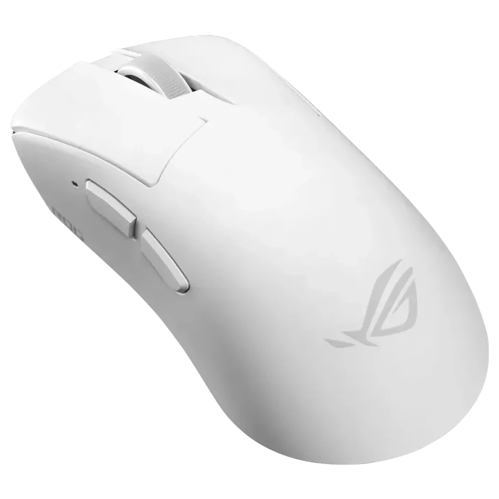 ASUS ROG Gladius IV Ace Moonlight White, witte ergonomische draadloze gaming-muis