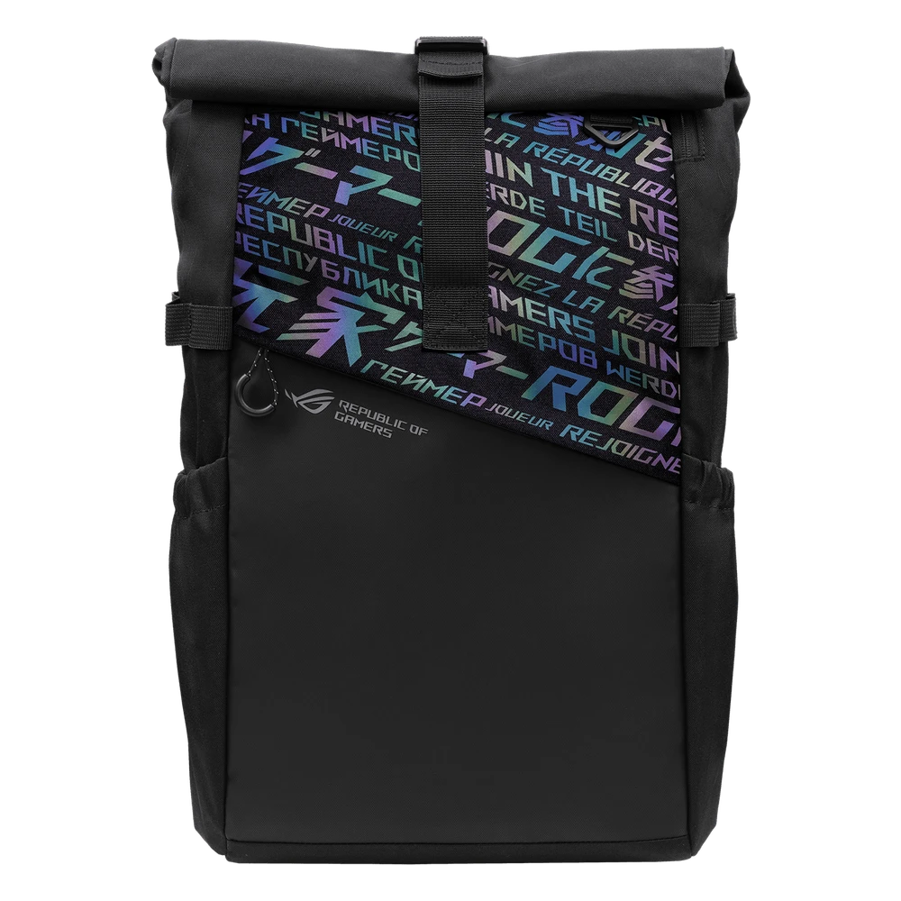 ROG BP4701 Gaming Backpack, zwart met holografische tekst