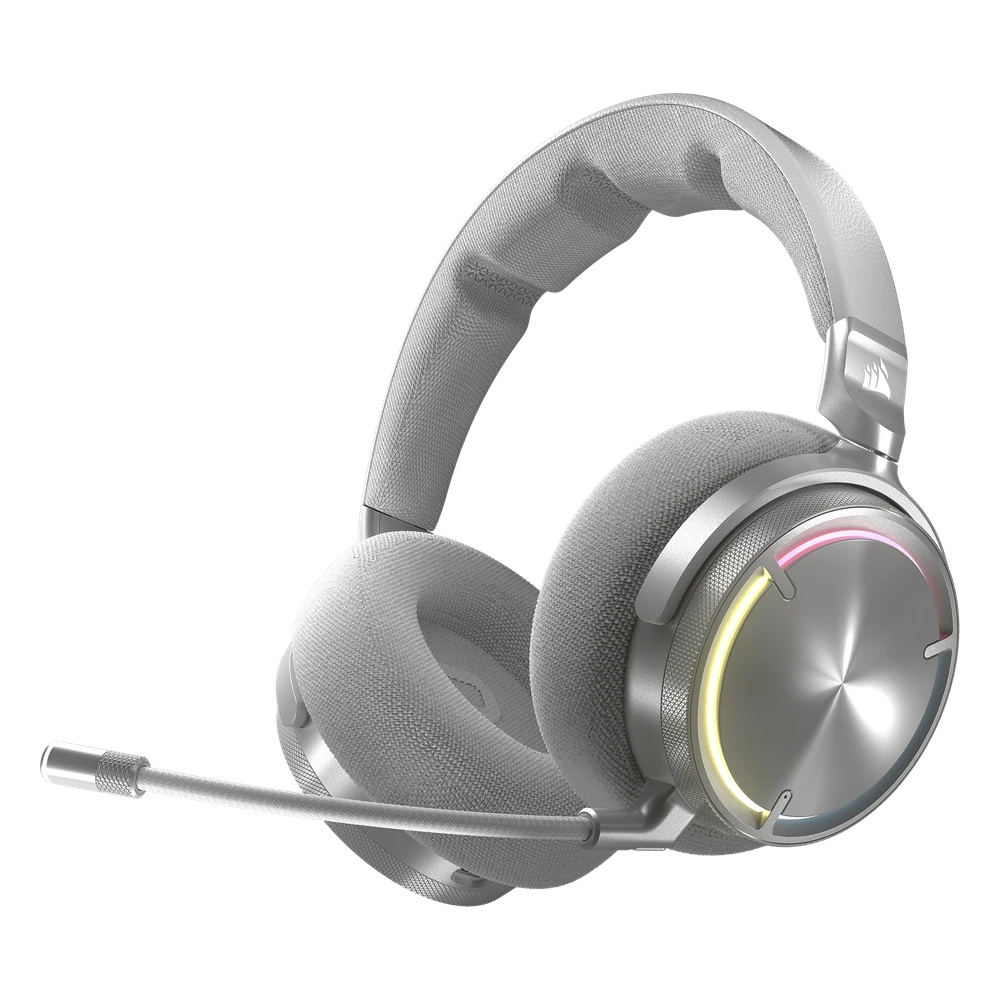 Corsair Virtuoso Max draadloze gamingheadset in zilver