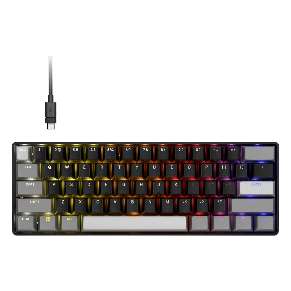 Corsair Clipper Pro Mini 60%-toetsenbord met magnetische schakelaars in zwart