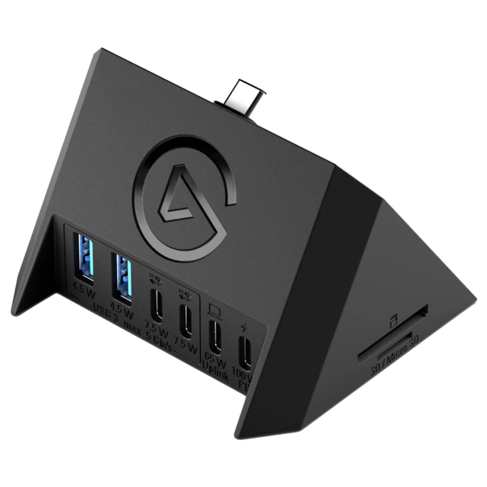 Elgato USB Hub voor Stream Deck + met USB-poorten en kaartlezer
