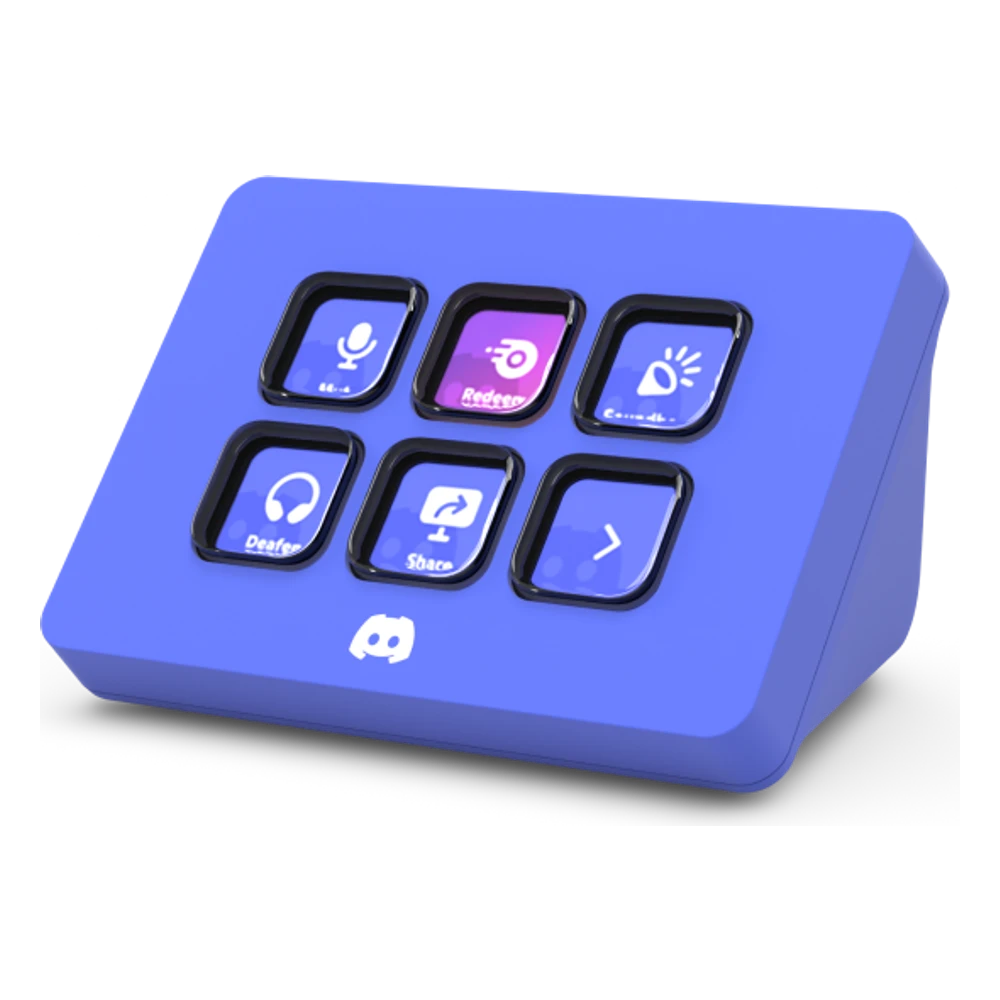 Elgato Stream Deck Mini Discord Edition in Discord-blauw met zes LCD-toetsen