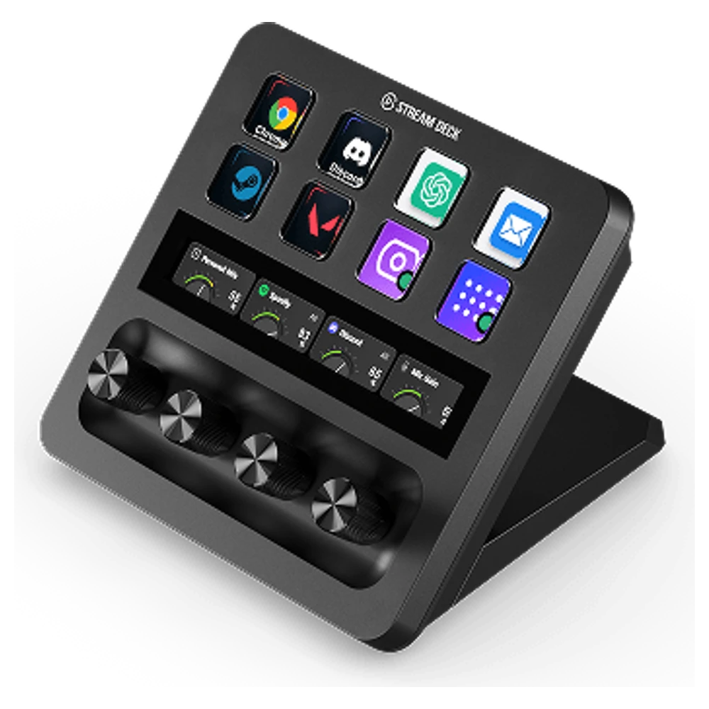 Elgato Stream Deck + met keys, dials en touchstrip