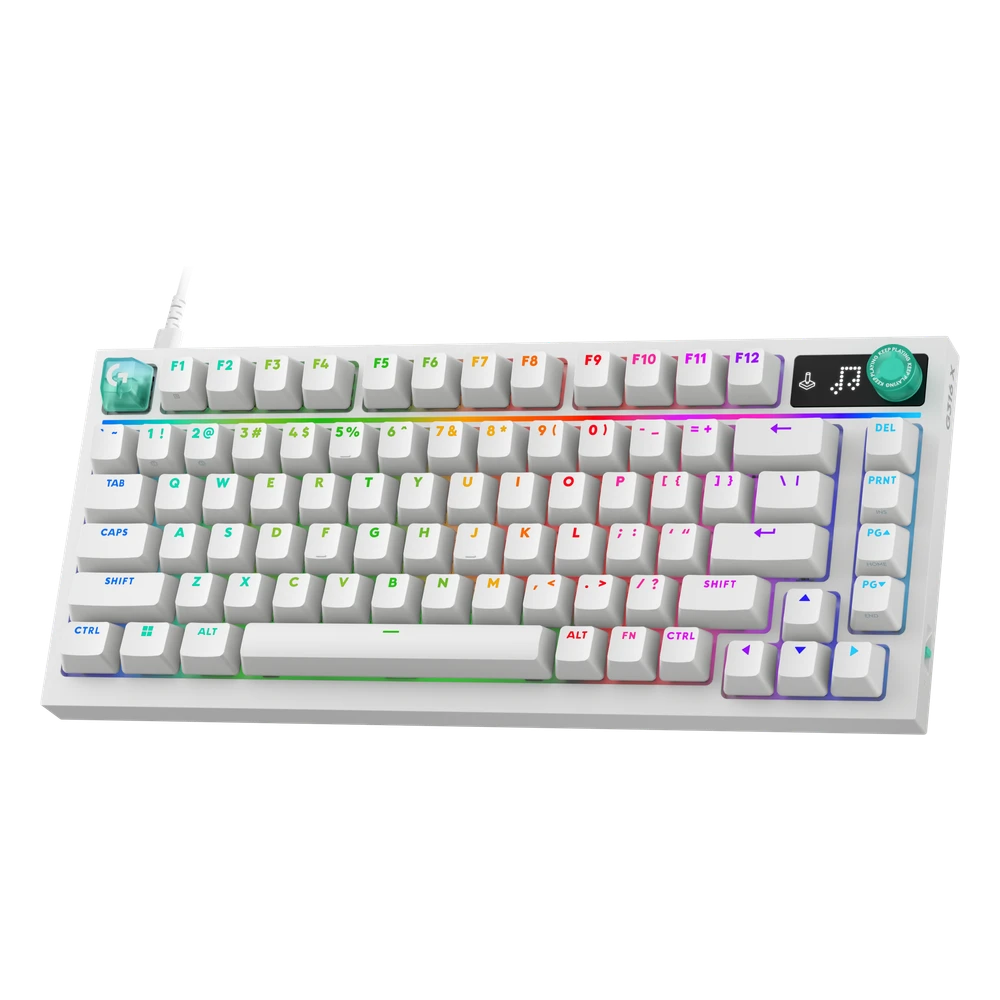 Logitech G G316 X 75 bedraad toetsenbord in wit met US-indeling