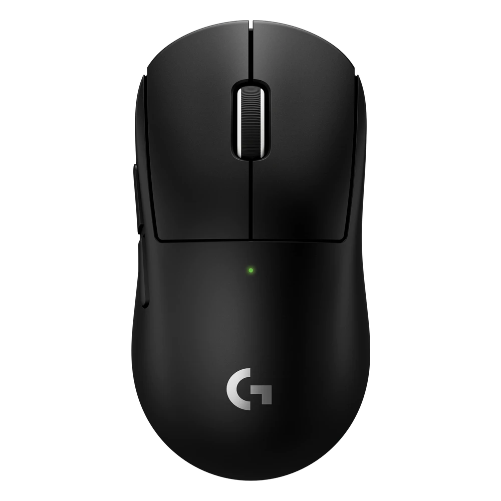 Logitech G PRO X SUPERLIGHT 2c SE draadloze muis in zwart, bovenaanzicht