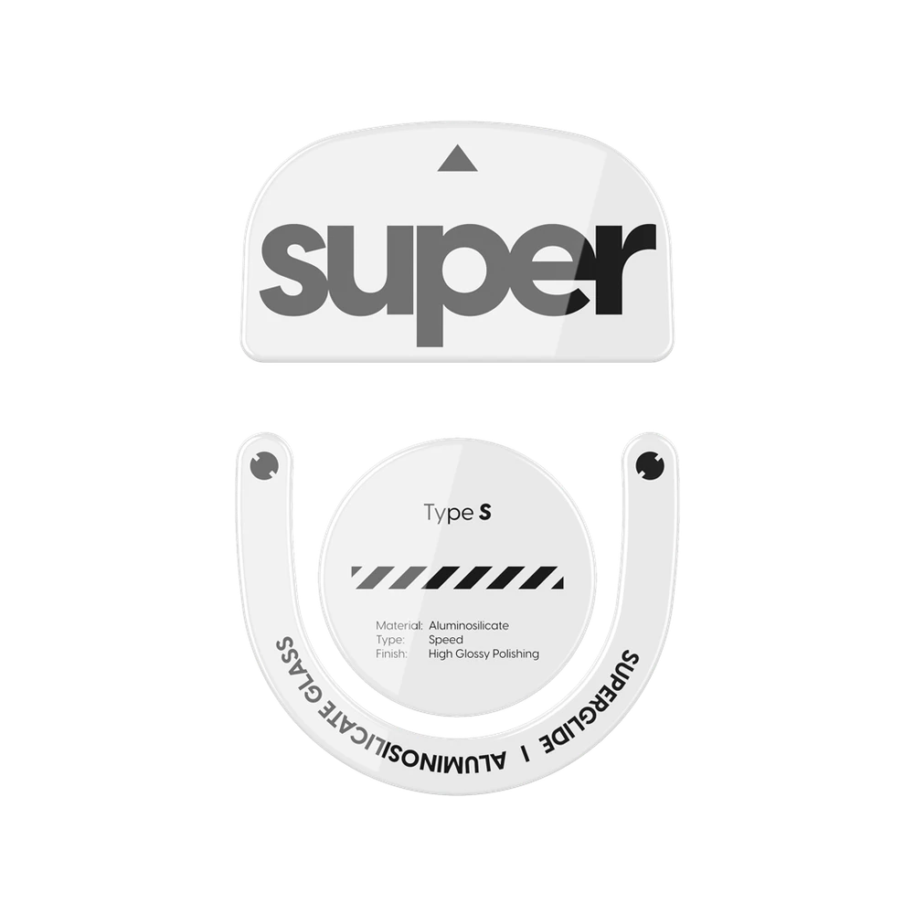 Pulsar Superglide Glass Mouse Skates voor Logitech Superlight 2 en Razer DeathAdder V3 Pro