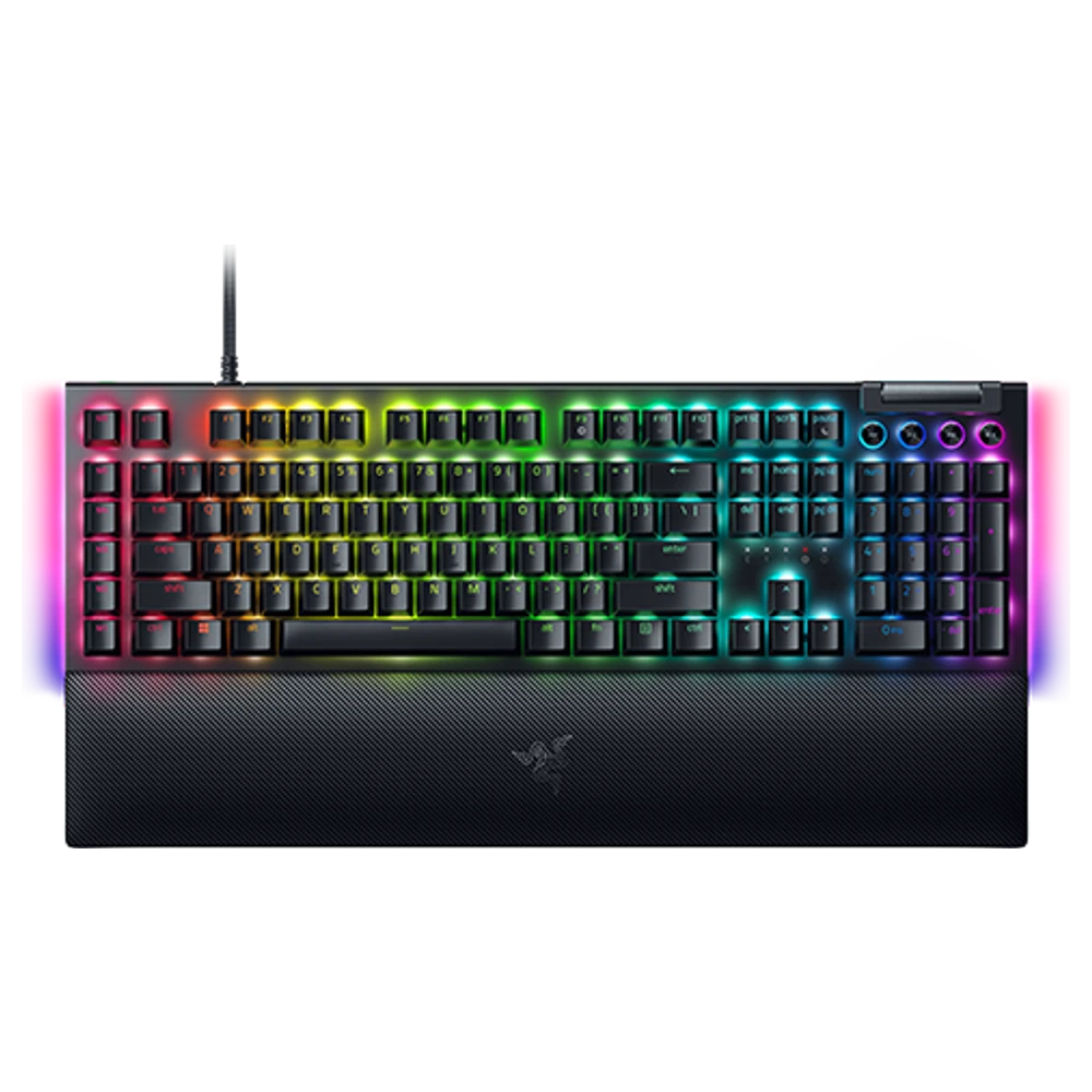 Razer BlackWidow V4 bedraad full-size mechanisch gaming toetsenbord met polssteun