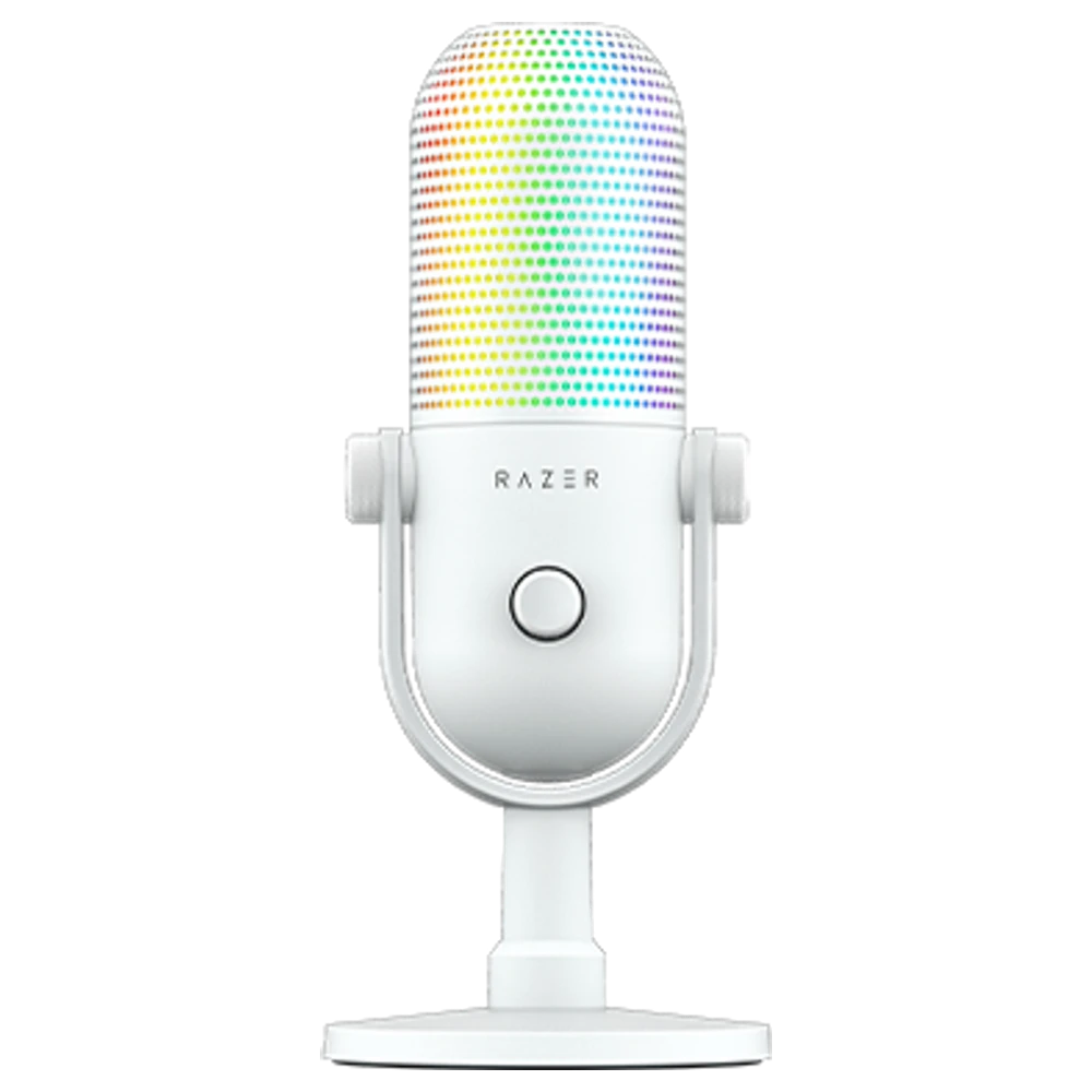 Razer Seiren V3 Chroma Wit USB-streammicrofoon met RGB
