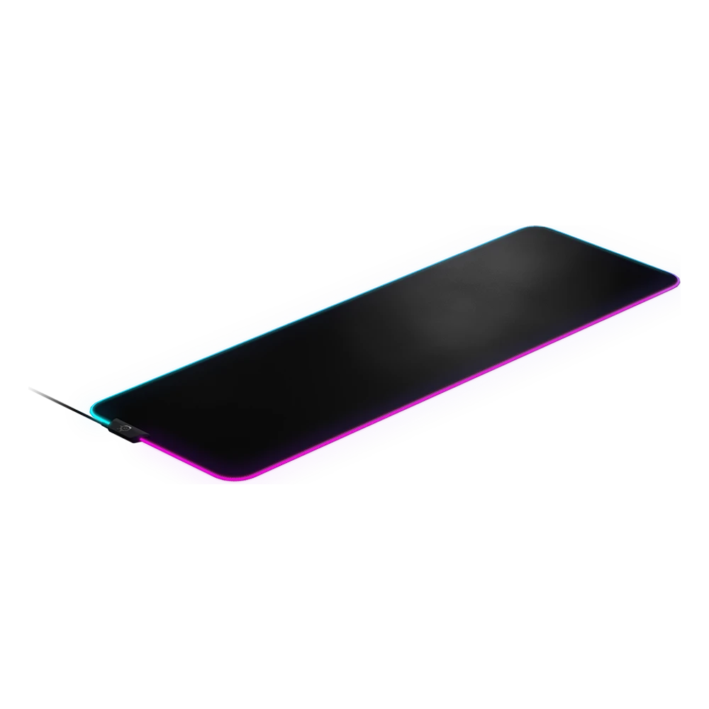 SteelSeries QcK Prism Cloth XL muismat met RGB-verlichting langs de rand