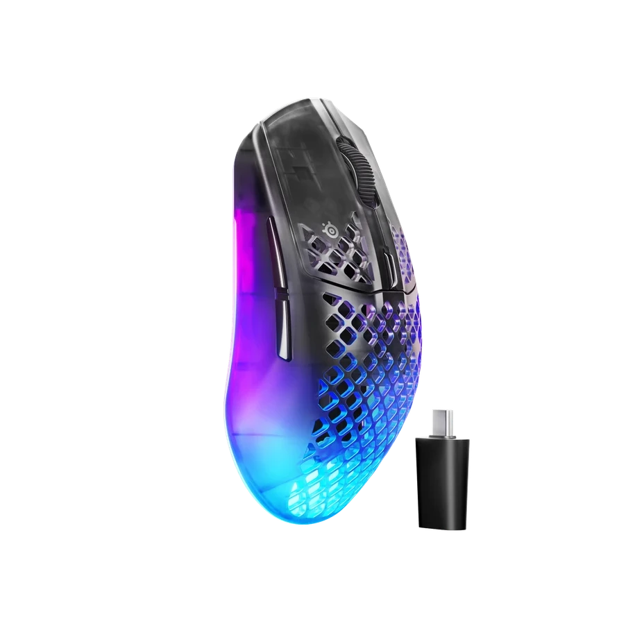 SteelSeries Aerox 3 Wireless Gen 2 68g IP54 honeycomb gaming muis