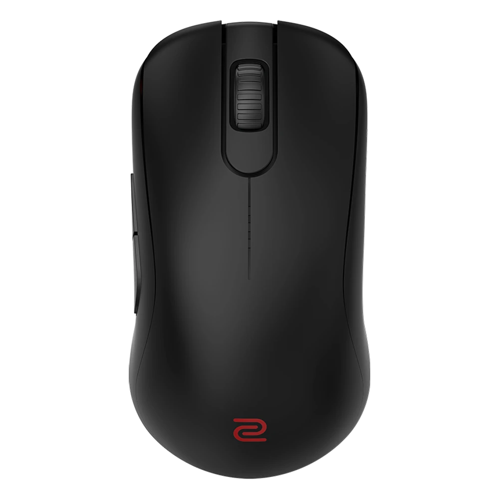 BenQ Zowie S2-DW draadloze symmetrische gamingmuis in mat zwart, bovenaanzicht